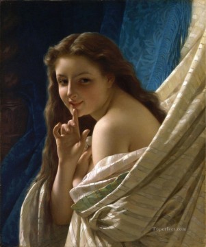 ピエール・オーギュスト・コット Painting - 若い女性の肖像画 アカデミック古典主義 ピエール・オーギュスト・コット